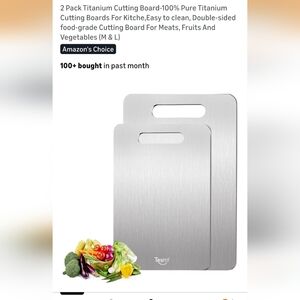 Tesfly Titanium Cutting Boards BRAND NEW